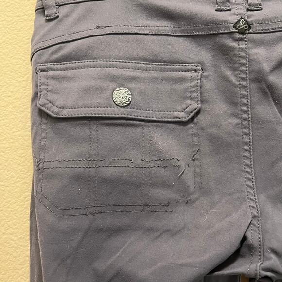 Prana Zion Halle Pants Black Hiking Stretch Outdoor Wear Dark Grey Sz 8 - Picture 6 of 9